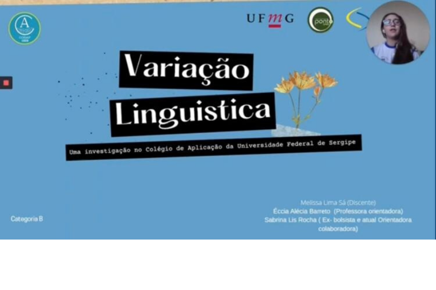 Banner do trabalho "Variação Linguística"