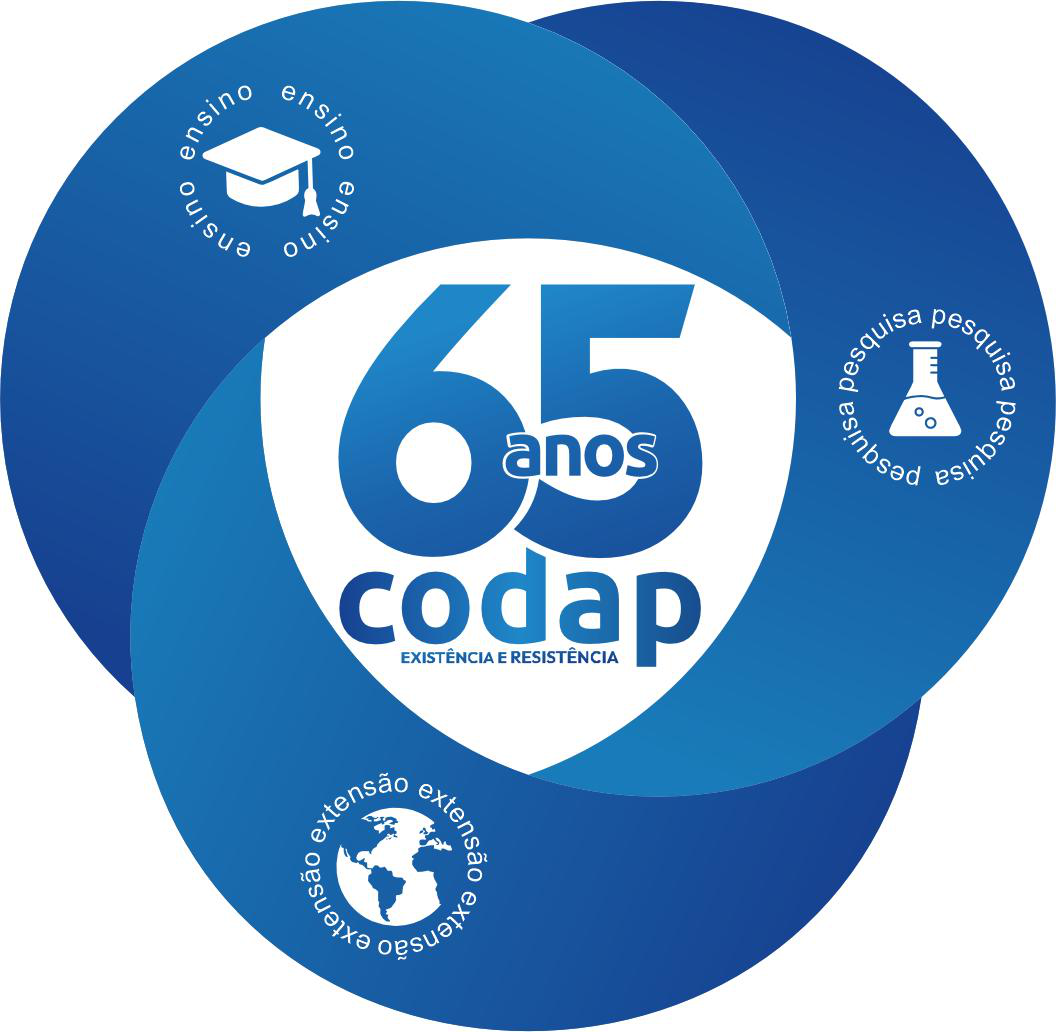 Identidade visual 65 anos CODAP/UFS